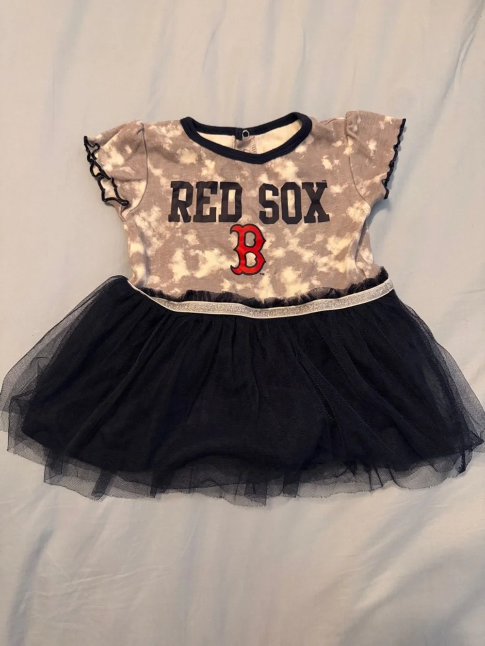 Genuine Merchandise Infant 18M Tie-Dye Dress Bostons Red Sox in Navy & Gray